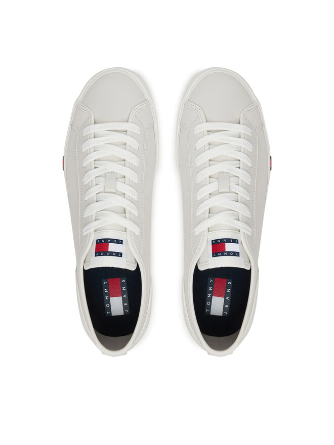 Tommy Jeans Sneakers Tommy Jeans Archive Vulc. Y2K Long Lace EM0EM01676 Écru