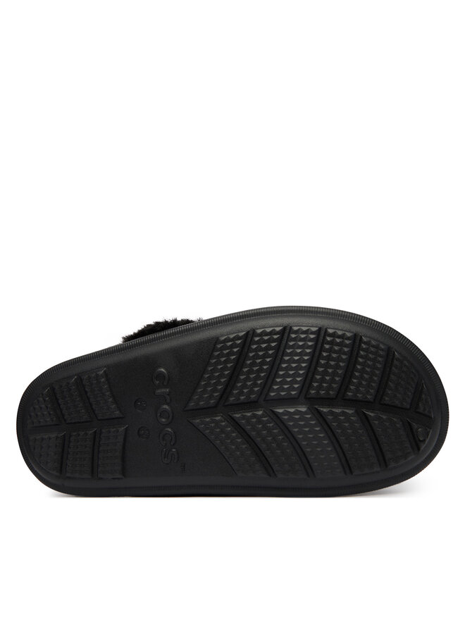 Crocs Тапочки Crocs Classic Fuzz Scuff 212143 Чорний