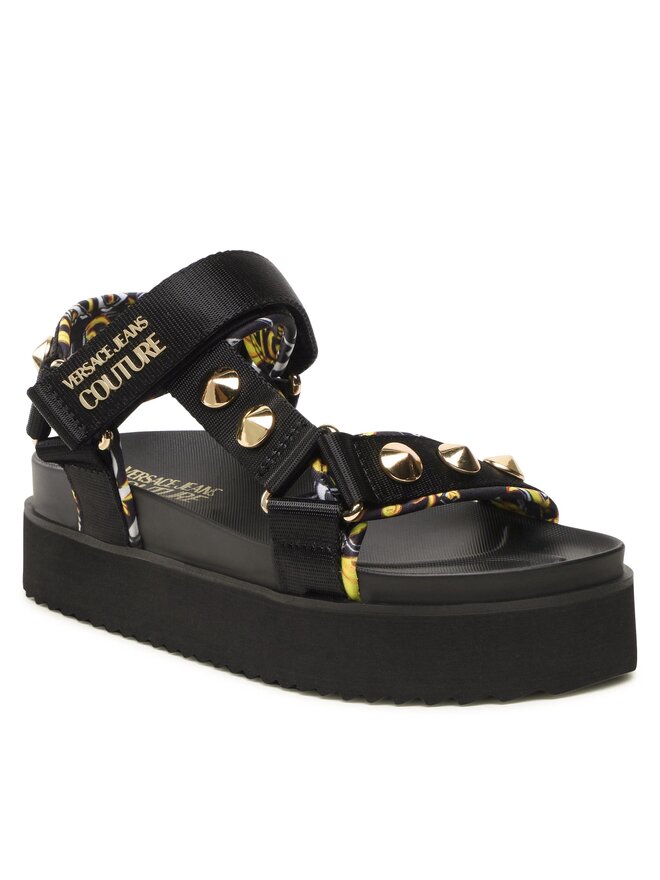 Versace Jeans Couture Sandalen Versace Jeans Couture 74VA3SM2 ZS187 Schwarz
