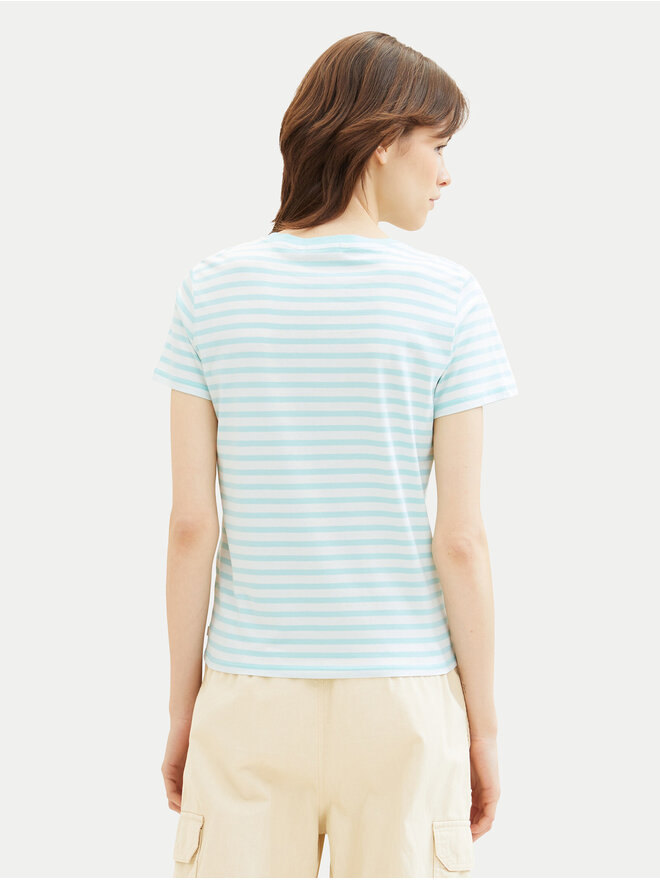 Tom Tailor Denim Tom Tailor Denim T-Shirt 1035867 Grün Boxy Fit