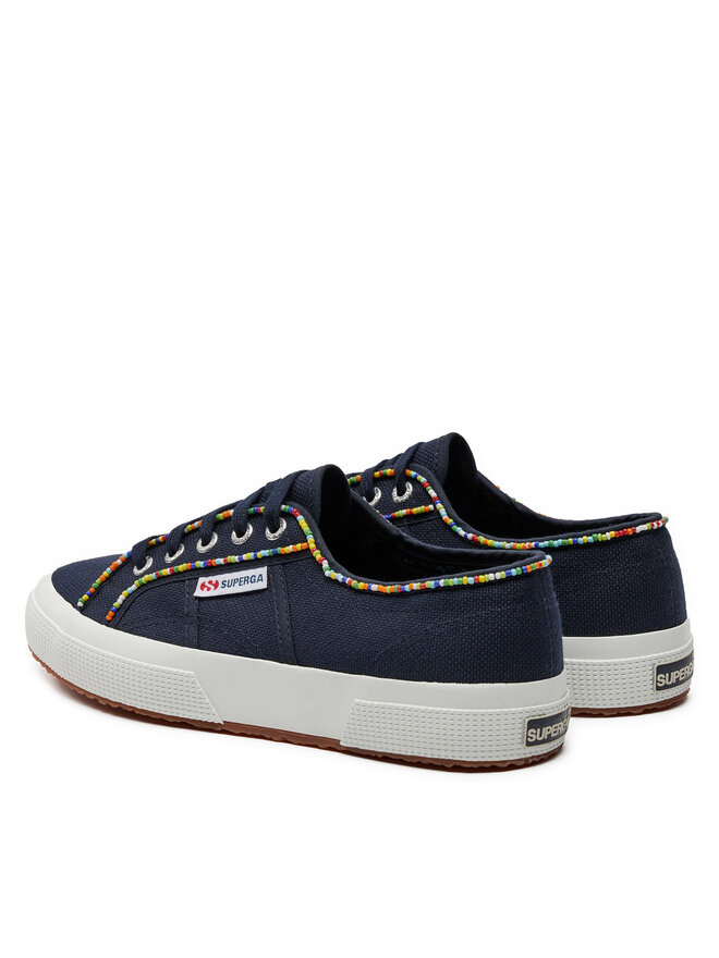 Superga Tenisky Superga Multicolor Beads 2750 S31352W Tmavomodrá