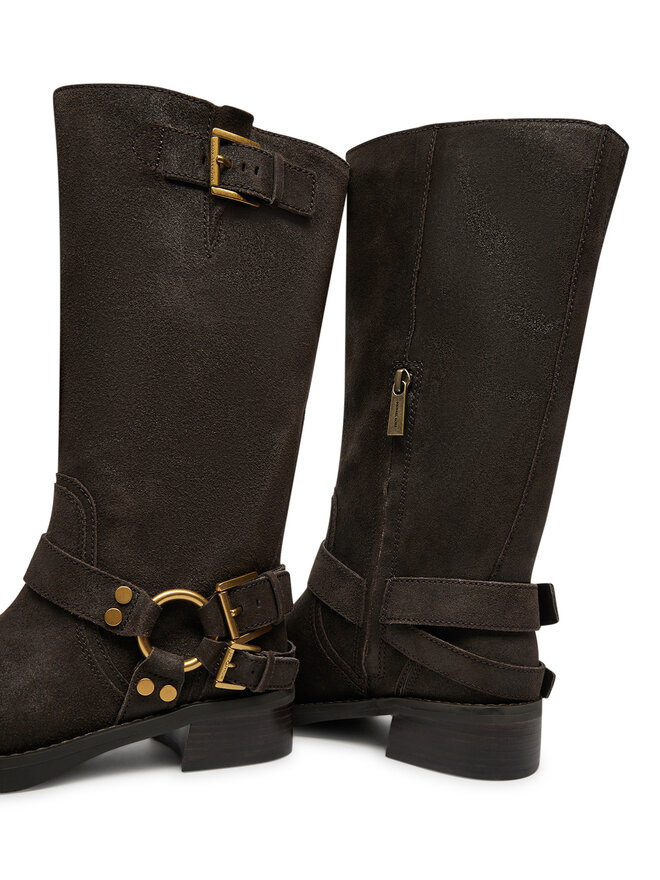 MICHAEL Michael Kors Kozačky ve vojenském stylu MICHAEL Michael Kors 40F4CBFB9L Hnědá
