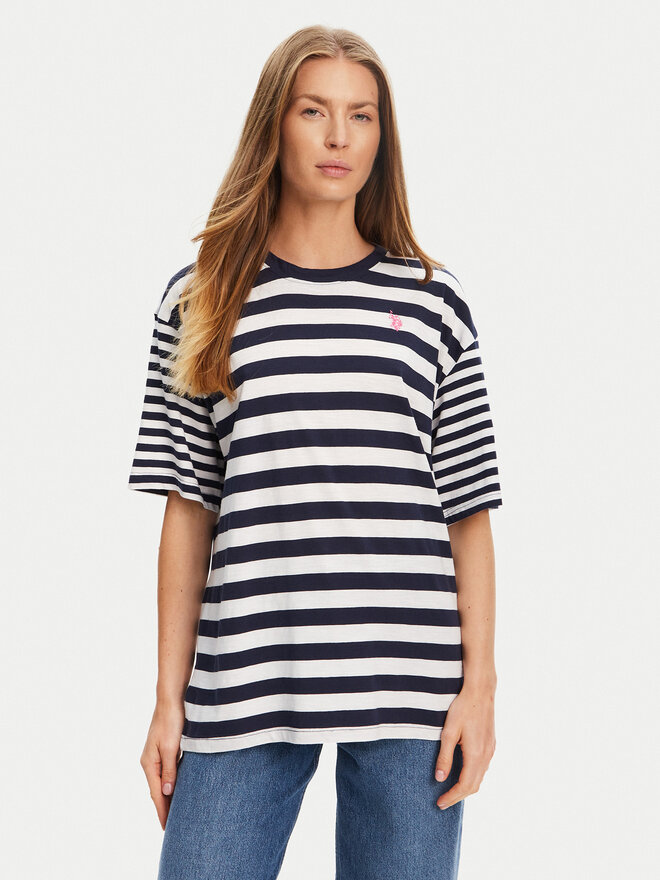 U.S. Polo Assn. U.S. Polo Assn. Póló WUP0682 Sötétkék Loose Fit