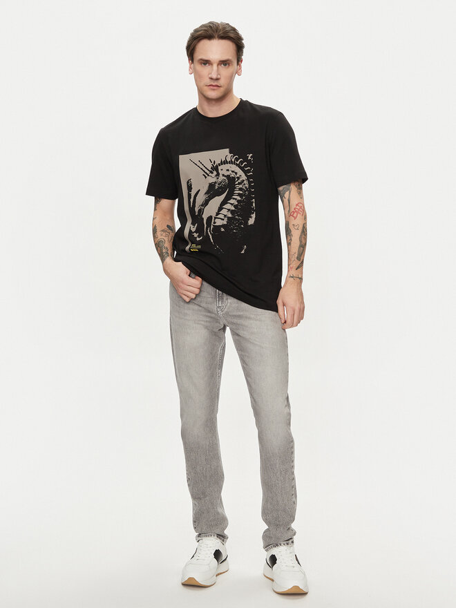 BOSS Boss T-Shirt Te_Sea_Horse 50515626 Schwarz Regular Fit