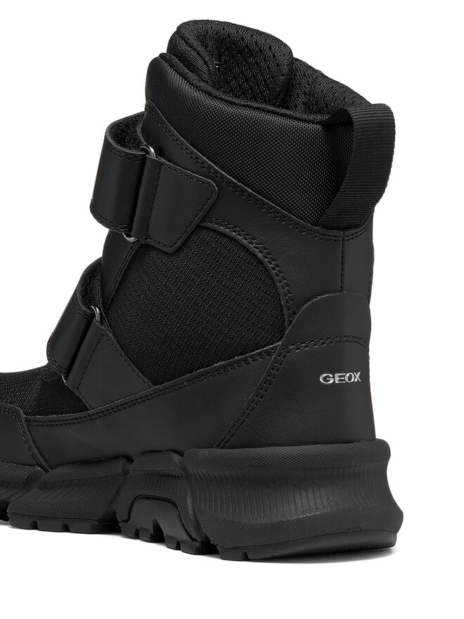 Geox Schnürschuhe Geox J Flexyper Plus Boy B Abx J66LCG 0FU54 C9999 M Schwarz