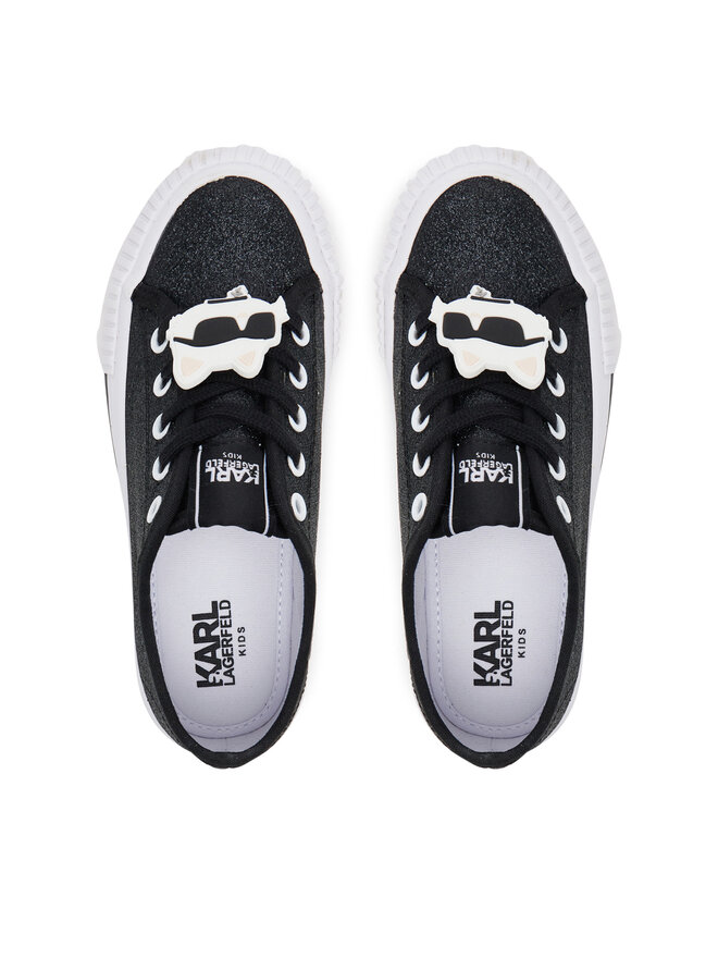 Karl Lagerfeld Kids Sneakers aus Stoff Karl Lagerfeld Kids Z30368 M Schwarz
