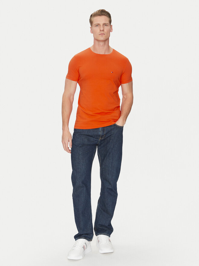 Tommy Hilfiger Tommy Hilfiger Camiseta MW0MW10800 Naranja Slim Fit