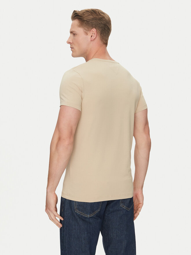 Tommy Hilfiger Tommy Hilfiger Camiseta MW0MW10800 Beis Slim Fit