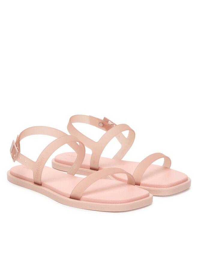 Calvin Klein Sandalen Calvin Klein Jelly Sandal Sling Mat Tran Tpu HW0HW02969 Beige
