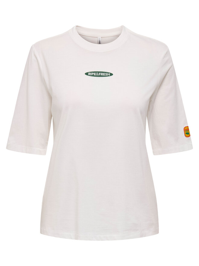 ONLY ONLY Marškinėliai Phoebe 15351369 Balta Regular Fit