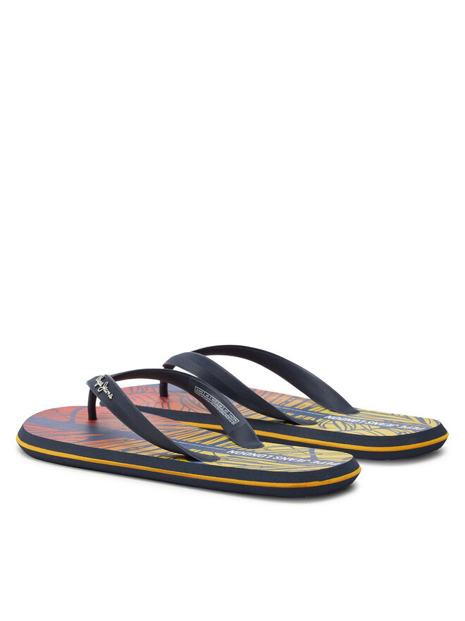 Pepe Jeans Japonki Pepe Jeans Whale Palm PMS70153 Granatowy