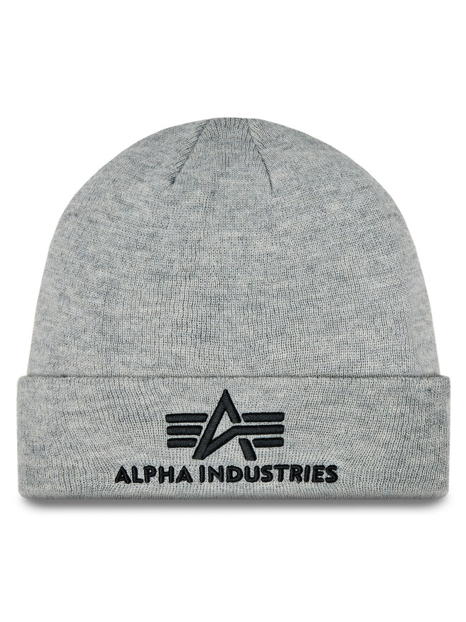 Alpha Industries Čepice Alpha Industries 3D Beanie 168910 Šedá