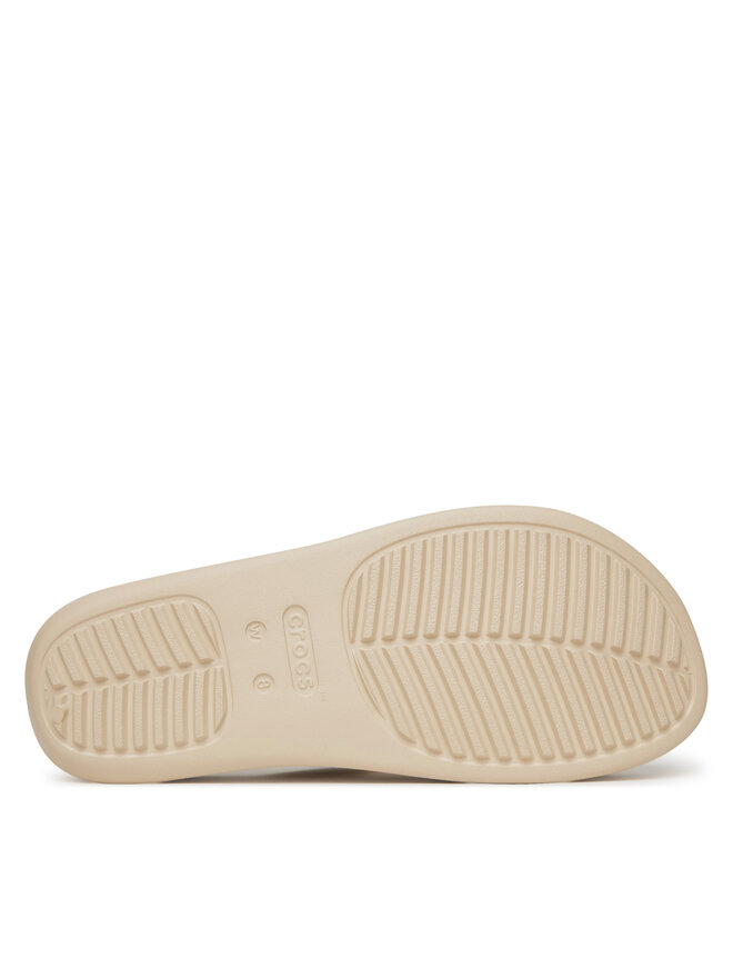 Crocs Čības uz pirksta Crocs Getaway Platform Toe Loop 210834 Bēšs