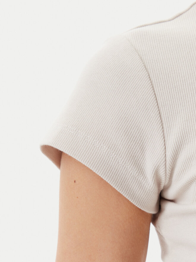 Element Element T-Shirt ELJKT00117 Μπεζ Slim Fit