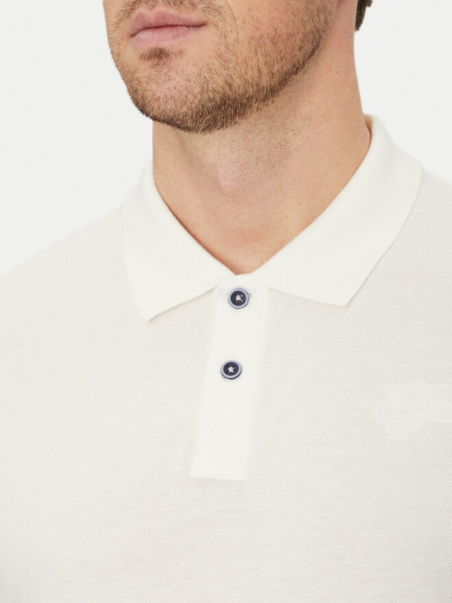 Blend Blend Poloshirt 20717857 Weiß Regular Fit