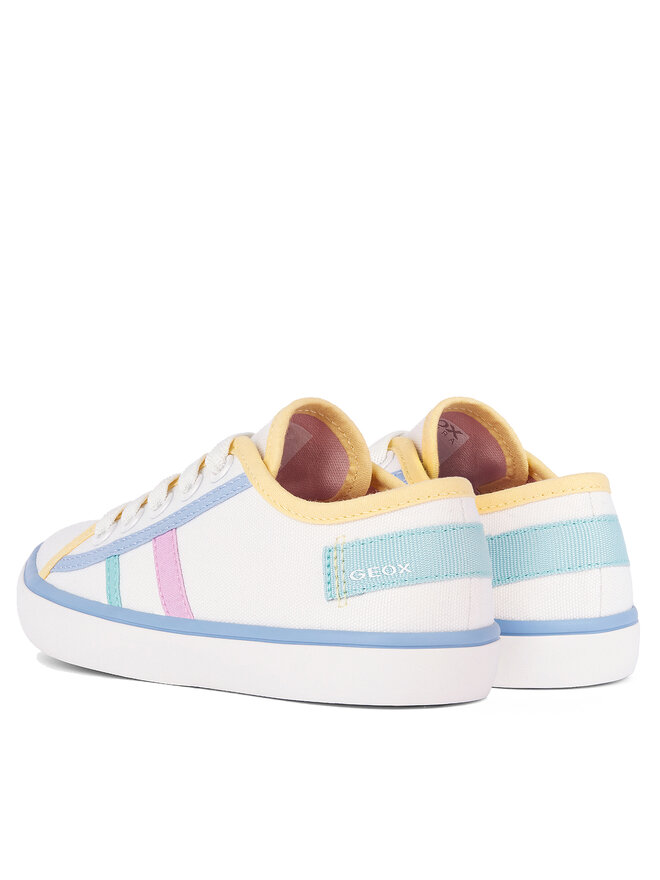 Geox Tenisky Geox J Gisli Girl J454NF 00010 C1372 D Bílá