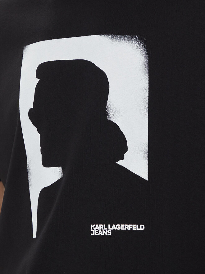 Karl Lagerfeld Jeans Karl Lagerfeld Jeans T-Shirt 245D1709 Μαύρο Regular Fit
