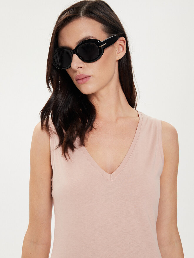 Sisley Sisley Топ 3I1XLH00S Рожевий Regular Fit