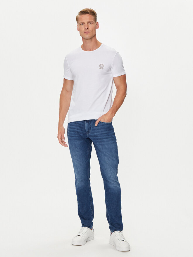 Versace Versace 2er-Set T-Shirts AU10193 1A10011 Weiß Slim Fit