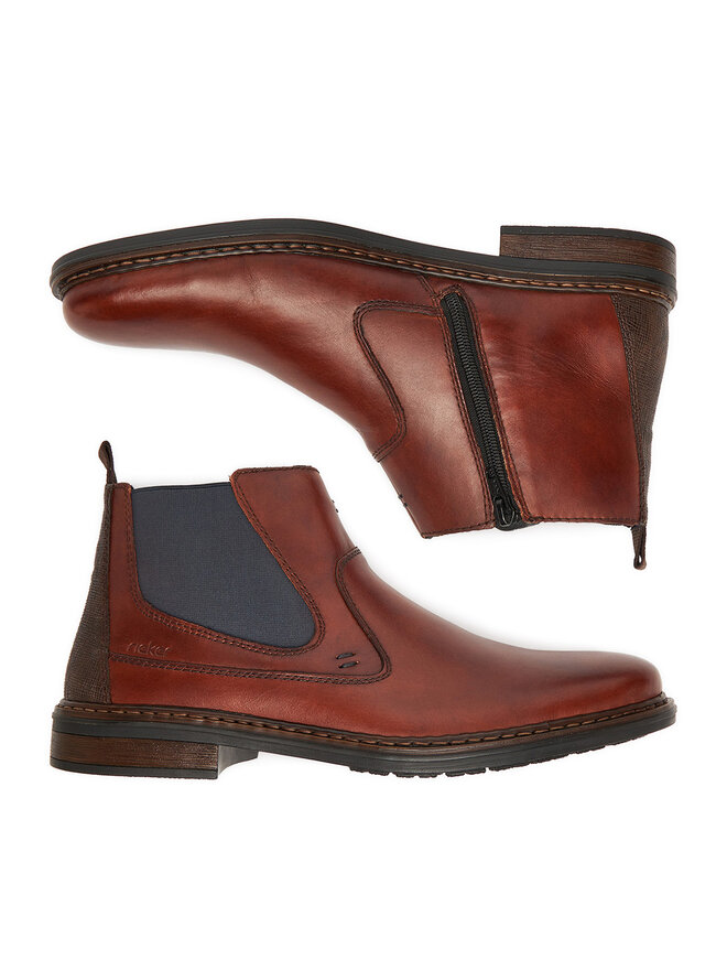 Rieker Schnürschuhe Rieker 17654-22 Braun