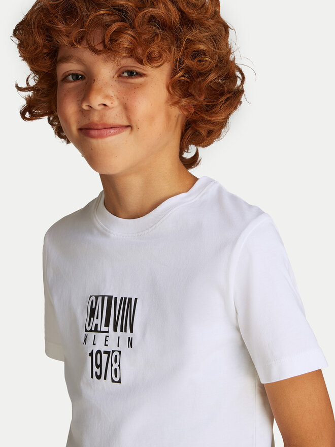 Calvin Klein Jeans Calvin Klein Jeans T-Shirt Good Level IB0IB02456 Λευκό Regular Fit