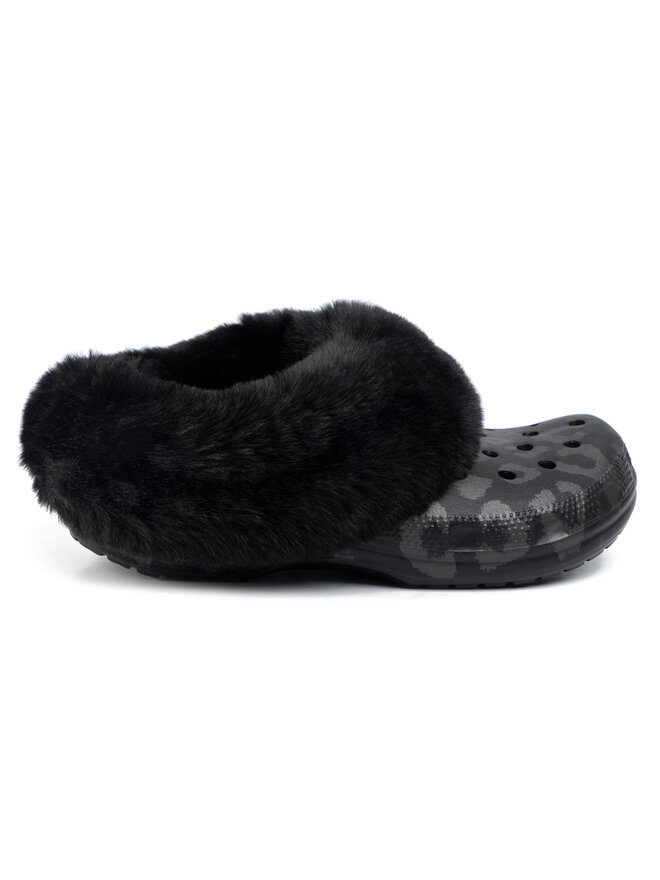 Crocs Тапочки Crocs Classic Mammoth Luxemetallic C 205921 Чорний