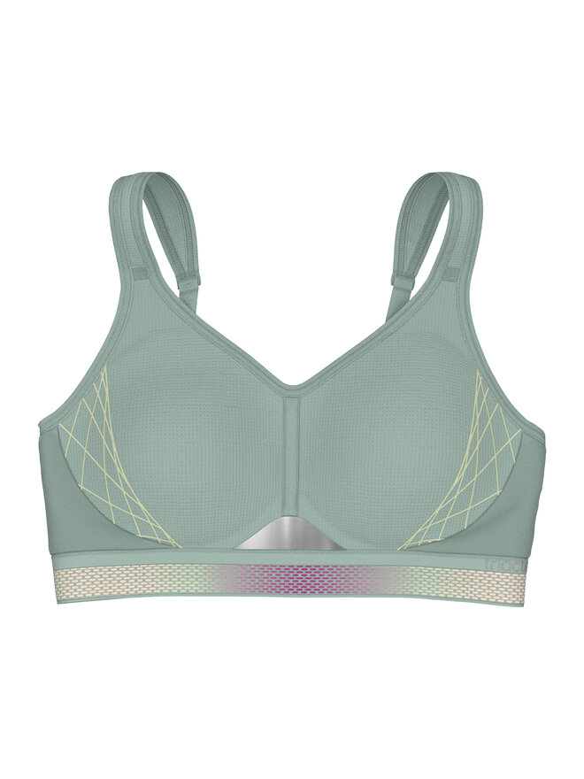 Triumph Triumph Špotni nedrček Triaction Cardio Flow 10205923 Zelena