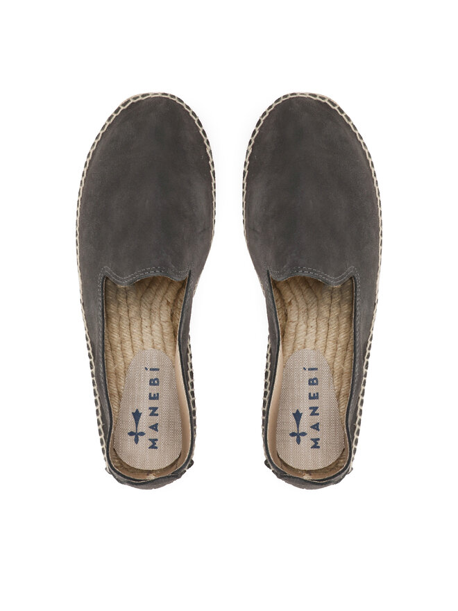 Manebi Еспадрильї Manebi Suede Flat Espadrilles W 1.0 C0 Сірий