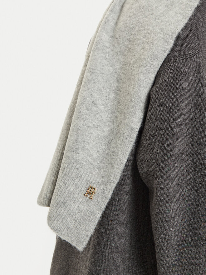 Tommy Hilfiger Schal Tommy Hilfiger Luxe AW0AW16646 Grau