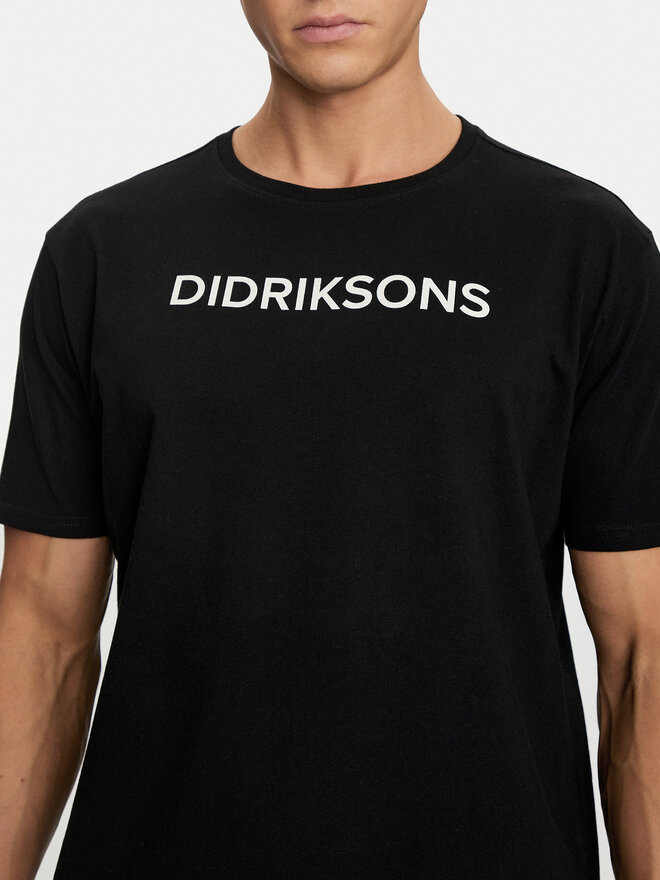 Didriksons Didriksons Majica Harald 505551 Črna Regular Fit