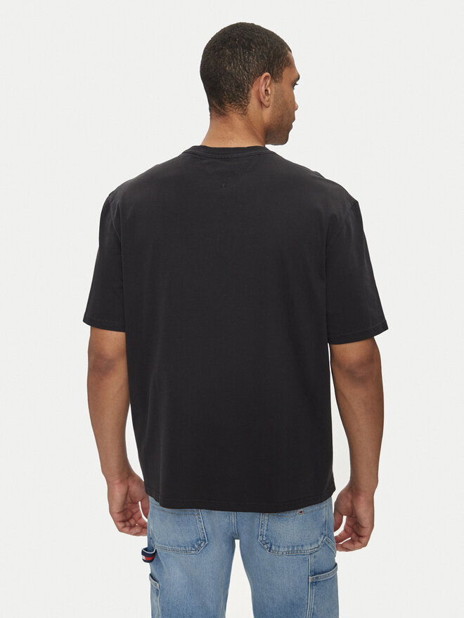Tommy Jeans Tommy Jeans T-Shirt Big Flag DM0DM18547 Schwarz Oversize