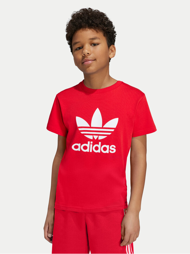 adidas adidas Marškinėliai adicolor Trefoil IY7423 Raudona Regular Fit