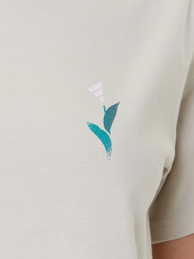 adidas adidas Marškinėliai House of Tiro Graphic JM4358 Smėlio Regular Fit