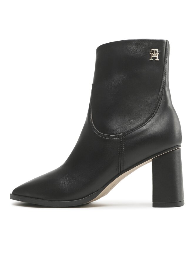 Tommy Hilfiger Polokozačky Tommy Hilfiger Soft Square Toe Ankle FW0FW06838 Černá