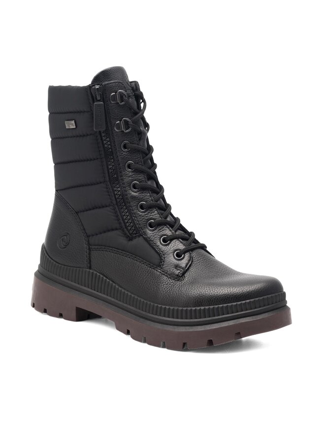 Remonte Schnürstiefeletten Remonte D0C76-01 Schwarz