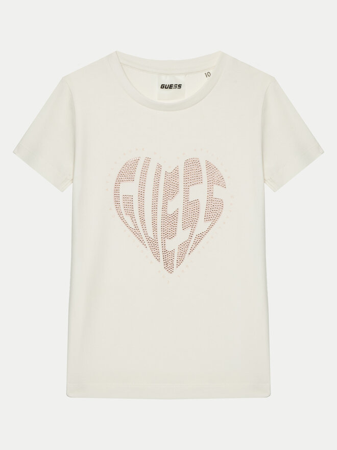 Guess Guess Majica J5RI46 J1314 Écru Regular Fit