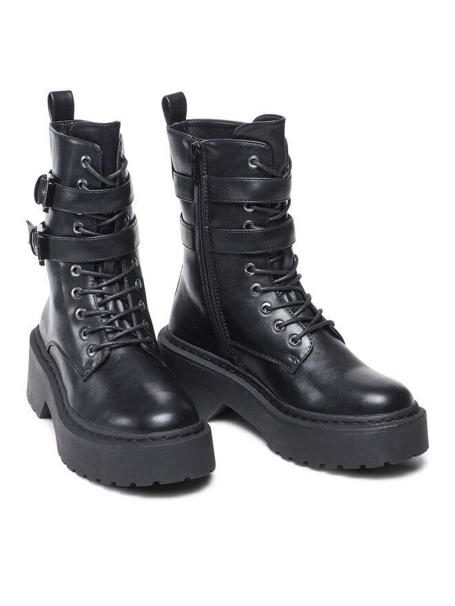 DeeZee Schnürstiefeletten DeeZee WS5656-01 Schwarz