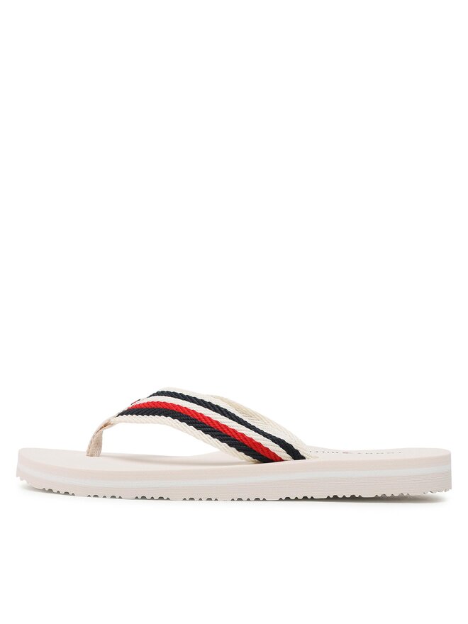 Tommy Hilfiger Джапанки Tommy Hilfiger Essential Comfort FW0FW07147 Екрю