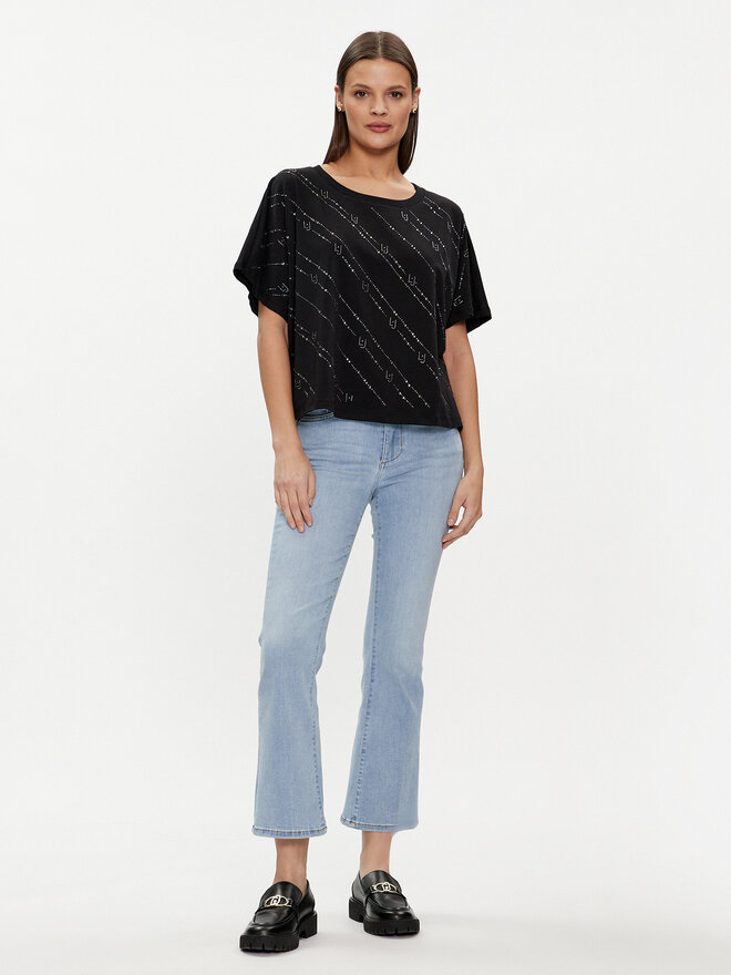 Liu Jo Liu Jo Футболка TA4174 JS003 Чорний Regular Fit