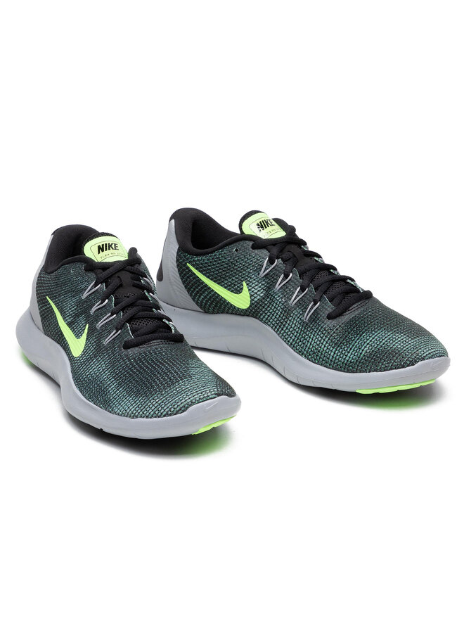 Chaussures de running Nike Flex 2018 Rn AA7397 009 Vert chaussures