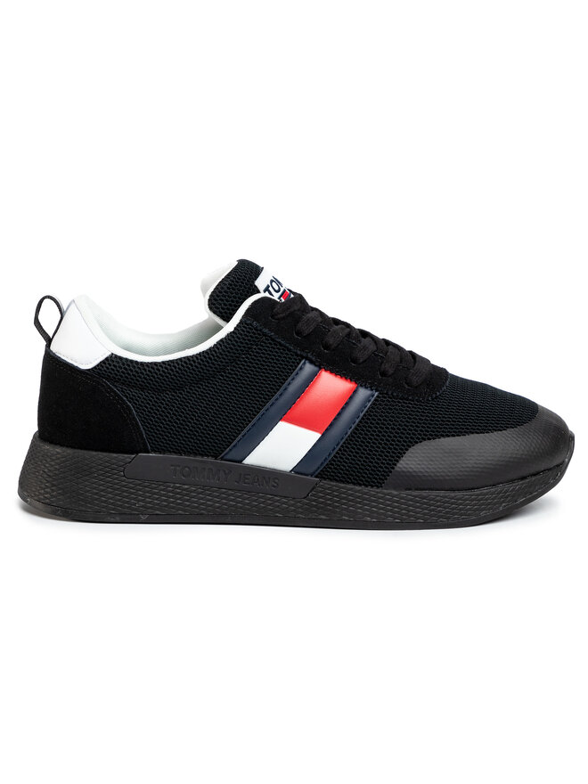 Tommy Jeans Sneakers Tommy Jeans Flexi Tommy Jeans Flag Sneaker EM0EM00400 Negru