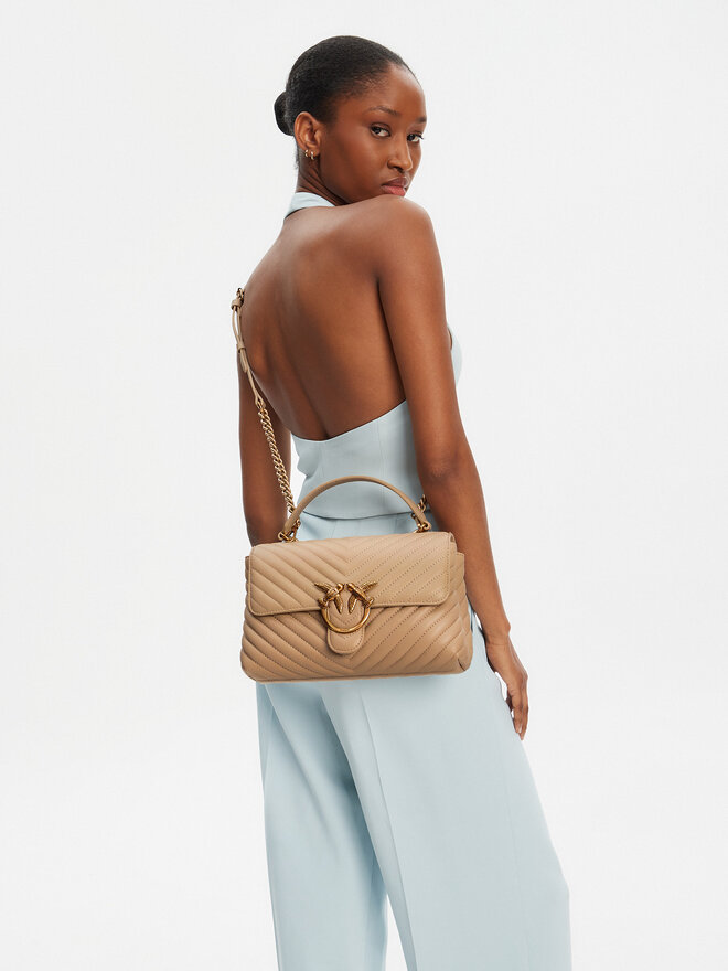 PINKO Torbica PINKO Love Lady Puff Classic Cl PE 25 PLTT 100043 A0GK Bež