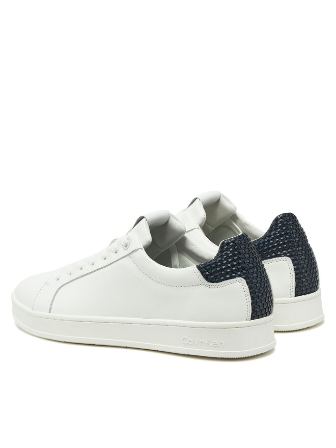 Calvin Klein Сникърси Calvin Klein Low Top Lace Up Woven HM0HM01767 Бял