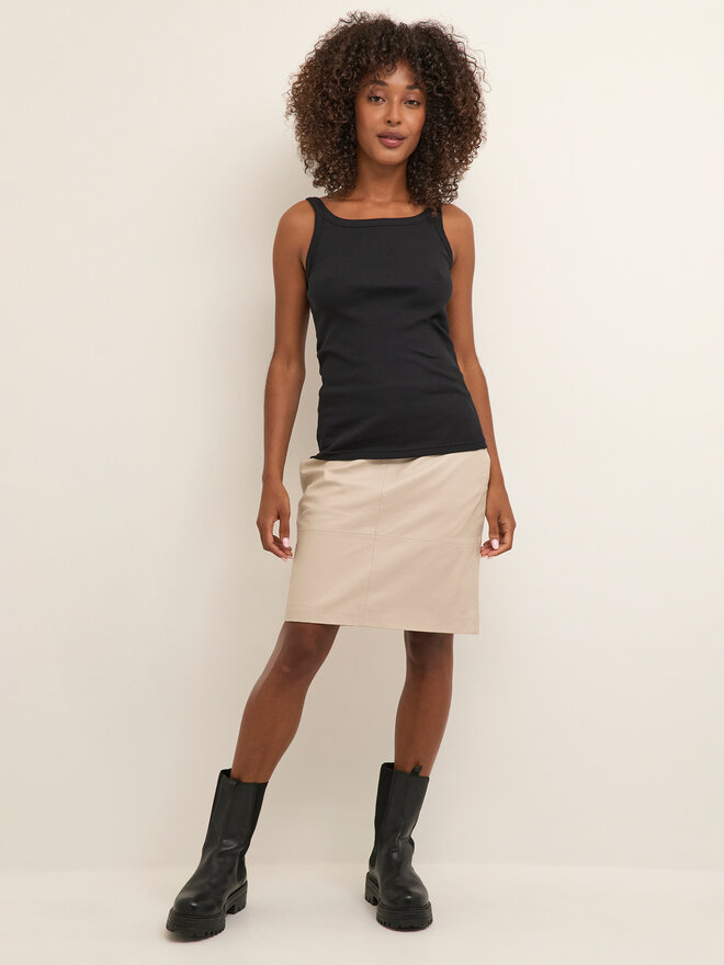 Kaffe Kaffe Τοπ Carna 10507348 Μαύρο Shaped Fit