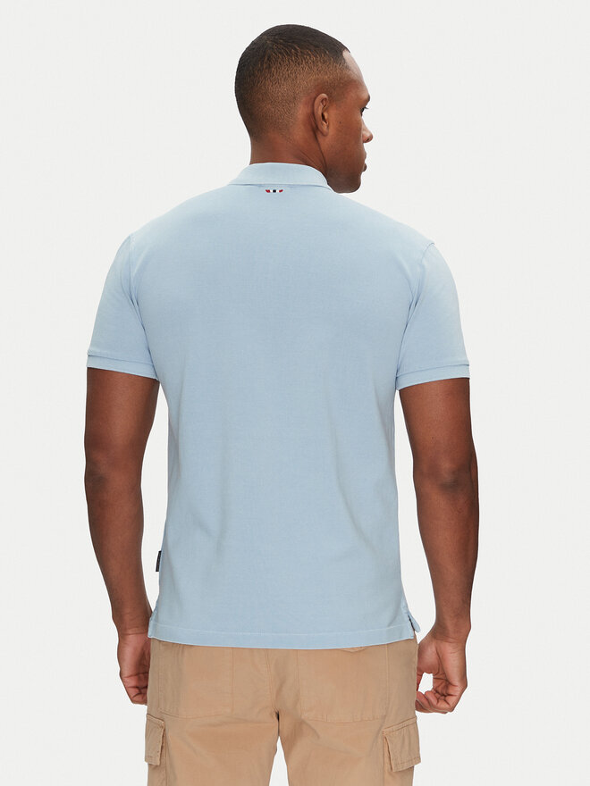 Napapijri Napapijri Poloshirt Elbas NP0A4GDL Himmelblau Regular Fit