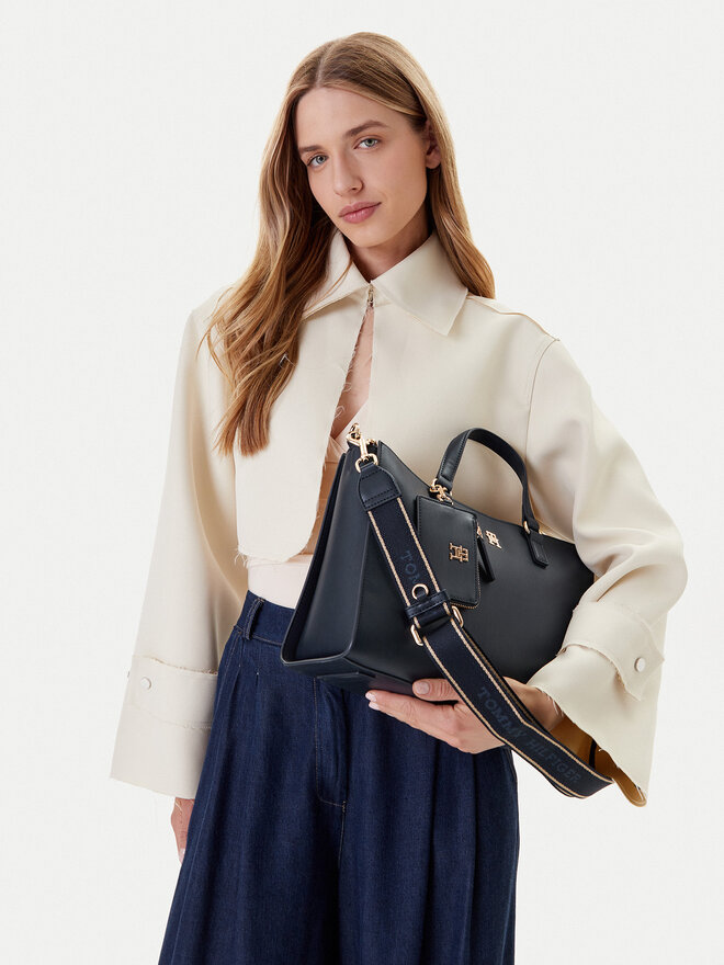 Tommy Hilfiger Táska Tommy Hilfiger Joy Satchel AW0AW16814 Sötétkék