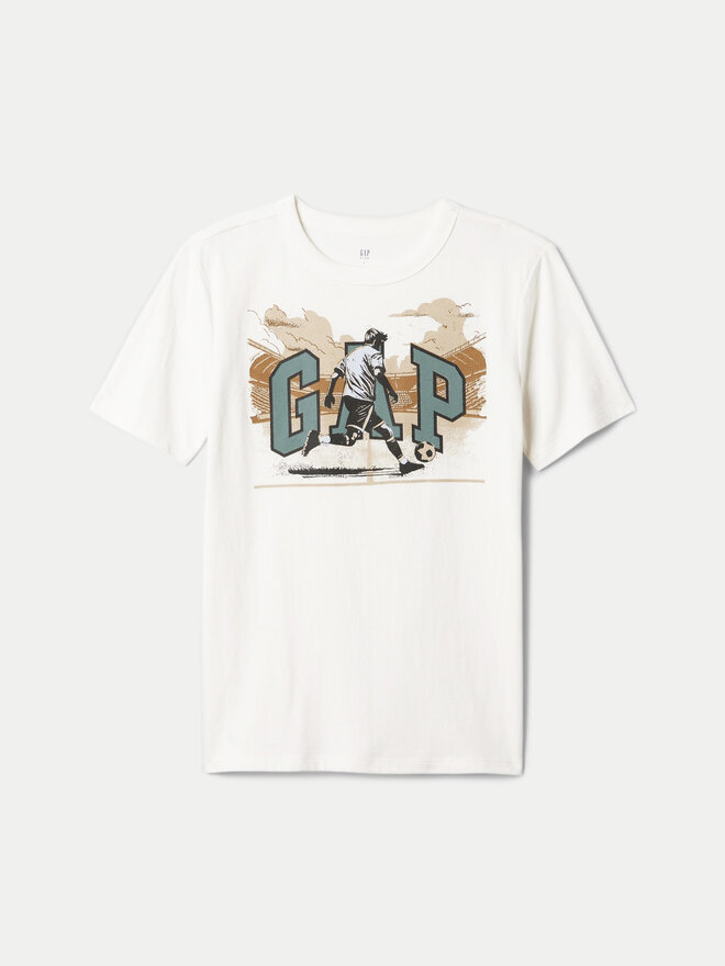 Gap Gap T-Shirt 544192-00 Λευκό Regular Fit