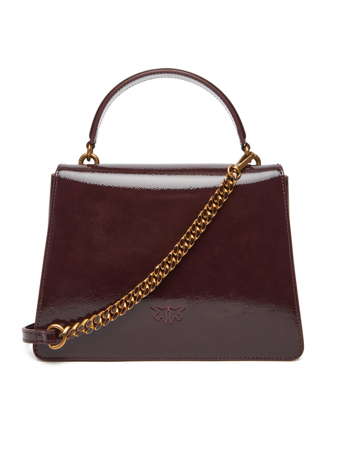 PINKO Ročna torba PINKO Love One Top Handle Classic Light PE 25 PLTT 100066 A1UV Y1HQ Bordo rdeča
