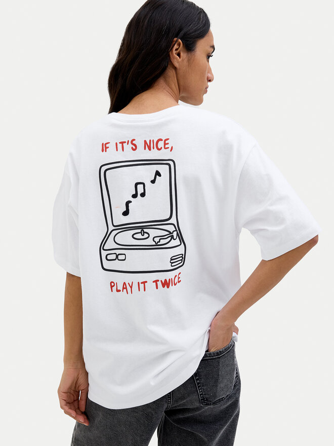 JJXX JJXX Camiseta Nina 12273776 Blanco Loose Fit