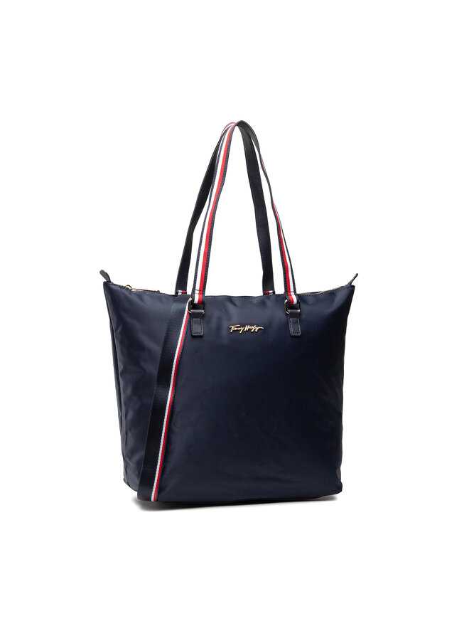 Tommy Hilfiger Bolso Tommy Hilfiger Im New Nylon Medium Tote AW0AW11165 Azul marino